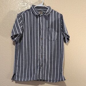 Striped Black and White Men's Shirt